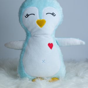 Słodki pluszowy Pingwinek z serduszkiem maskotka handmade