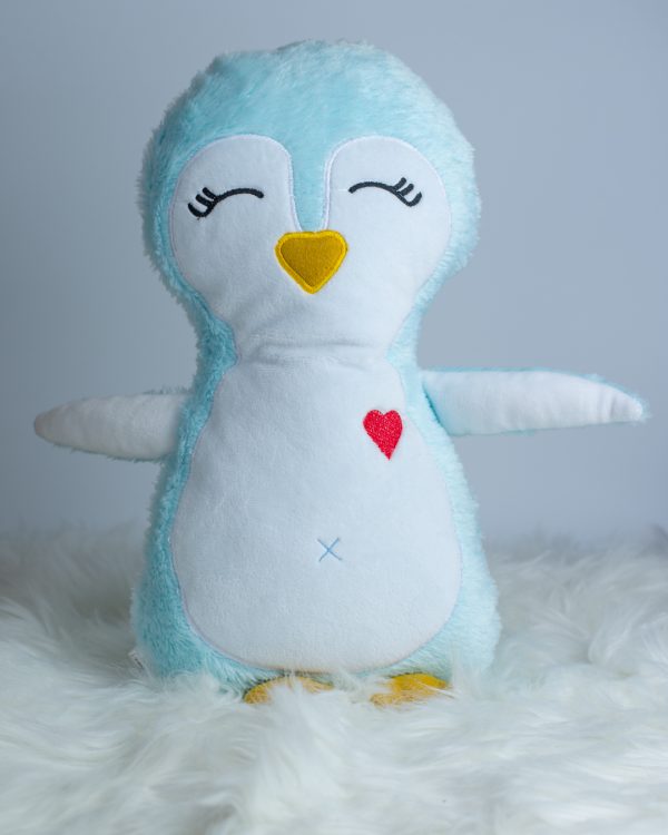 Słodki pluszowy Pingwinek z serduszkiem maskotka handmade