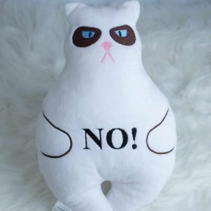 Pluszowy Kot Grumpy maruda handmade